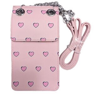 Madden Girl Purse Bag Womens Wallet Crossbody Pink Heart Coquette Cutecore New